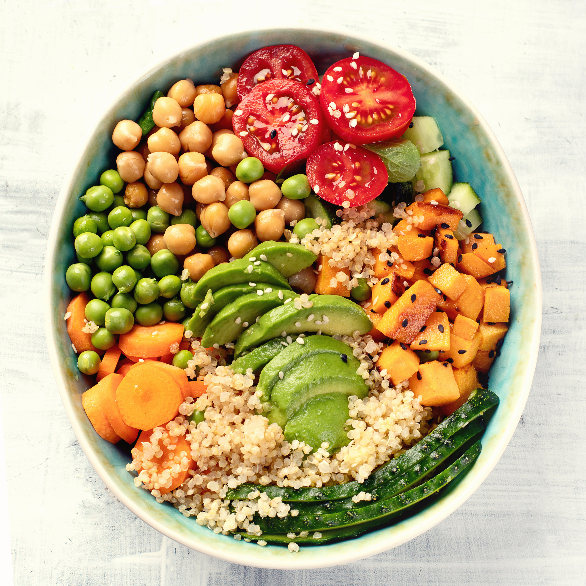 Vegan buddha bowl.